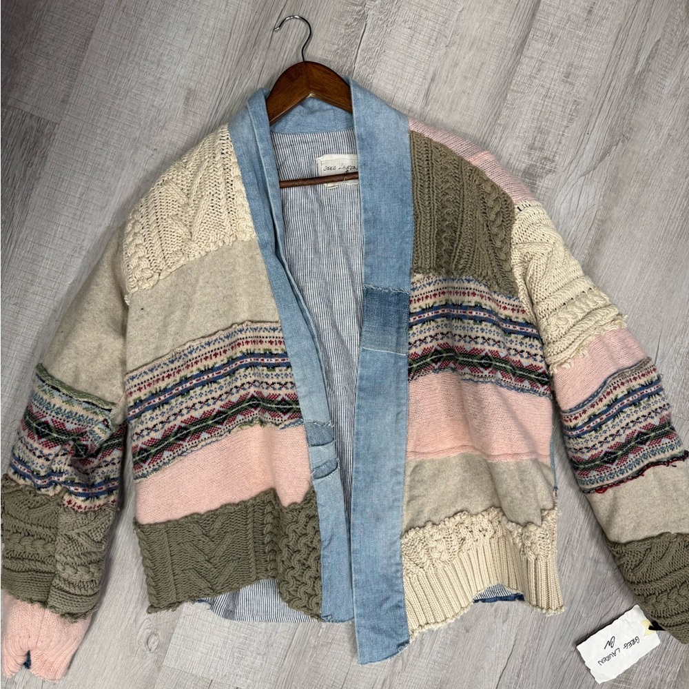 Multicolor Patchwork Bomber Jacket NWT - image 1